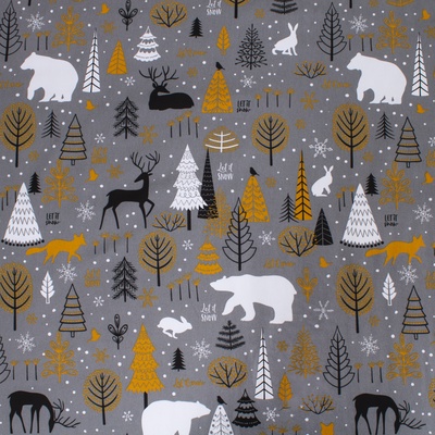 Покрывало евро «Этель» Let it snow, 200×215 см, 100% хлопок
