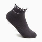 Носки женские махровые, цвет тёмно-серый, размер 23-25 - Фото 1