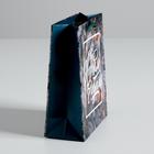 Пакет подарочный новогодний ламинированный «Новогодняя пора», S 5.5 х 12 х 15 см - Фото 3