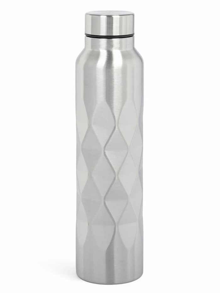 Бутылка для воды, 1 л, 24×7 см, хром - Фото 1