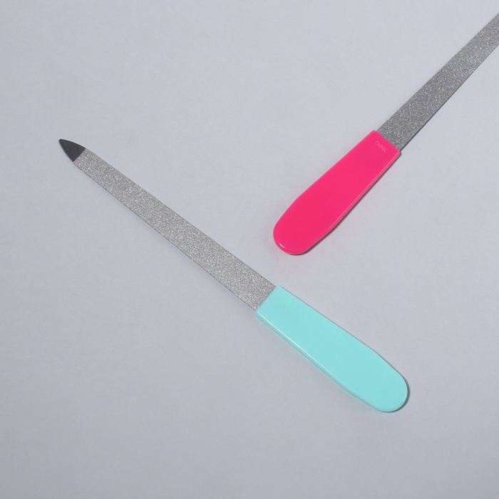 Пилка металлическая для ногтей, 15 см, цвет МИКС - Фото 1