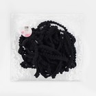 Тесьма декоративная с помпонами, 12±2 мм, 9.1±0.5 м, чёрная - Фото 2