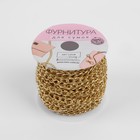 Цепочка для сумки, железная, 5.5×7.5 мм, 10±0.5 м, цвет золотой - Фото 4