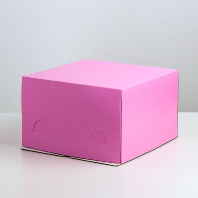 Кондитерская упаковка, сиреневый, 30 х 30 х 19 см