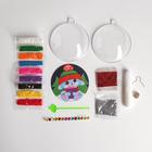 Новогодний шар, фреска "Зайчик с подарком" - Фото 4