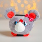 Мягкая игрушка-копилка "Мышка" 10 см,  музыкальная, цвет МИКС - Фото 1