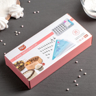 Набор кондитерский, 34 предмета: 26 насадок d=1,7, h=3 см, 2 адаптера, 2 гвоздя 3×6,5, 2 зажима - Фото 3