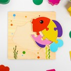 Игрушка развивающая пазл «Рыбка» 0,3×15×15 см - Фото 3