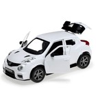 Машина металлическая NISSAN JUKE-R 2.0, 12 см, открывающиеся двери, инерционная, цвет белый - Фото 4