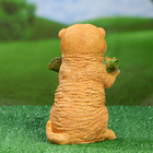 Садовая фигура  "Суслик с листом" с поилкой  26х17х19см - Фото 3