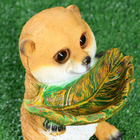 Садовая фигура  "Суслик с листом" с поилкой  26х17х19см - Фото 4