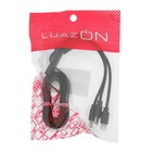 Кабель 3 в 1 LuazON, microUSB/Type-C/Lightning - USB, 2 А, 1 м, плоский, чёрный - Фото 3