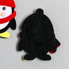 Декор для творчества войлок "Пингвинчик в колпаке и шарфе" 8х6,4 см - Фото 2