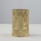 Свеча новогодняя "Ёлка" 5.5х8 см, золотая - Фото 2