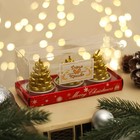 Набор свечи новогодние  "Шишка золотая", 4×6 см, 3 шт - Фото 3
