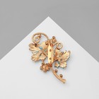 Брошь «Цветы» незабудки, цвет голубой в золоте - Фото 3