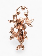 Брошь «Жемчужная ветвь», с росой, бело-фиолетовая в розовом золоте - Фото 3