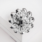 Брошь «Бабочка» на цветке, цвет бело-розовый в серебре - Фото 2