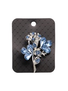 Брошь «Цветок» трилистник, цвет голубой в серебре - Фото 5