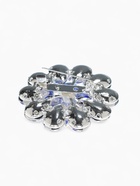 Брошь «Цветок» василёк, синяя в серебре - Фото 4