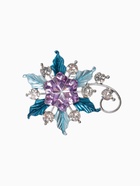 Брошь «Цветочек» сказочный, цветная в серебре - Фото 1