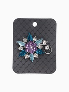 Брошь «Цветочек» сказочный, цветная в серебре - Фото 5