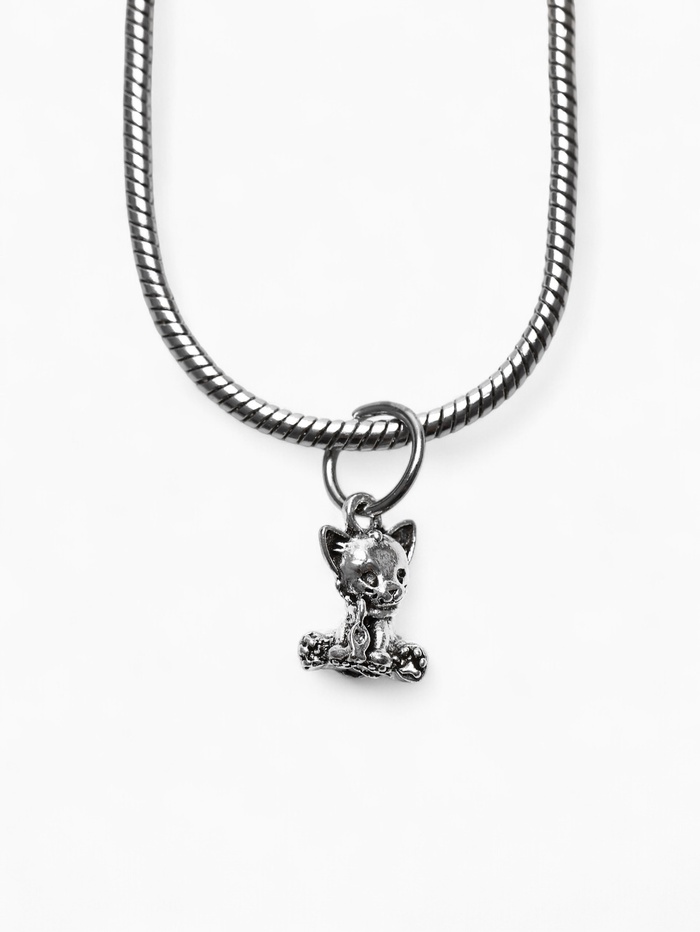 Подвеска «Киса», цвет серебро