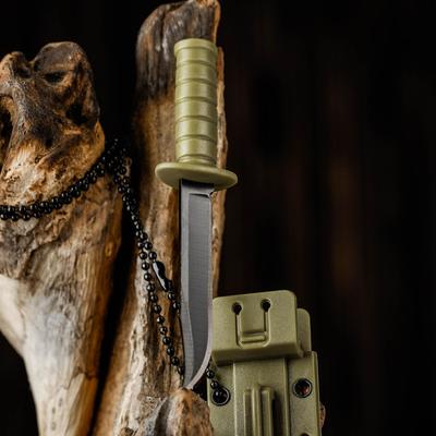 Нож-брелок «Аркелл», 9 см, клинок 50 мм/1.5 мм, зеленый