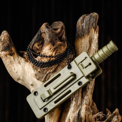 Нож-брелок «Аркелл», 9 см, клинок 50 мм/1.5 мм, зеленый