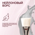 Кисть для масок, широкая, 16 (± 1) см, коричневая, белая - Фото 2
