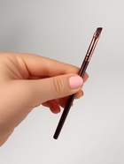 Кисть для макияжа «Brush COFFEE», скошенная, 13 (± 1) см, цвет коричневый/бронзовый - Фото 2