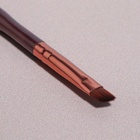 Кисть для макияжа «Brush СOFFEE», скошенная, 13 (+/- 1) см, цвет коричневый/бронзовый - Фото 4
