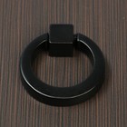 Ручка-кнопка ТУНДРА РК045BL, черная - Фото 3