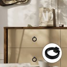 Ручка-кнопка ТУНДРА РК045BL, черная - Фото 1