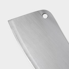 Нож-топорик кухонный Доляна «Изгиб», лезвие 20.5 см - Фото 3