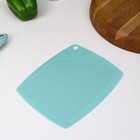 Набор кухонных принадлежностей Доляна «Керамик», 3 предмета: нож 16 см, овощечистка 12 см, доска 19.5×15.5 см, голубой - Фото 5