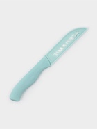 Набор кухонных принадлежностей Доляна «Керамик», 3 предмета: нож 16 см, овощечистка 12 см, доска 19.5×15.5 см, голубой - Фото 5