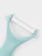 Набор кухонных принадлежностей Доляна «Керамик», 3 предмета: нож 16 см, овощечистка 12 см, доска 19.5×15.5 см, голубой - Фото 8