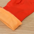 Перчатки хозяйственные резиновые с утеплителем Доляна, размер L, 85 гр, цвет красный - Фото 4
