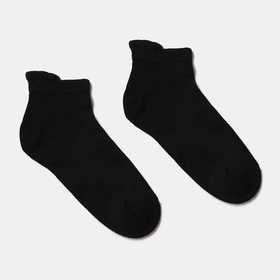 Носки мужские махровые, цвет чёрный, размер 23-25