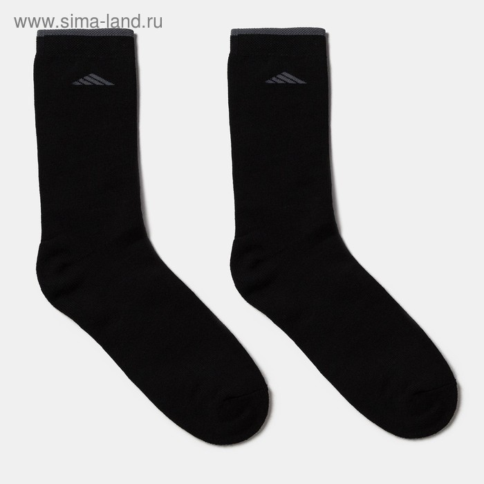 Носки мужские махровые QUARTET, цвет чёрный, размер 27-29 - Фото 1