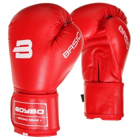 Перчатки боксёрские BoyBo Basic, 8 унций, цвет красный