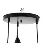 Люстра BayerLux «1342016/3», 3хE14 40W, черный - Фото 4