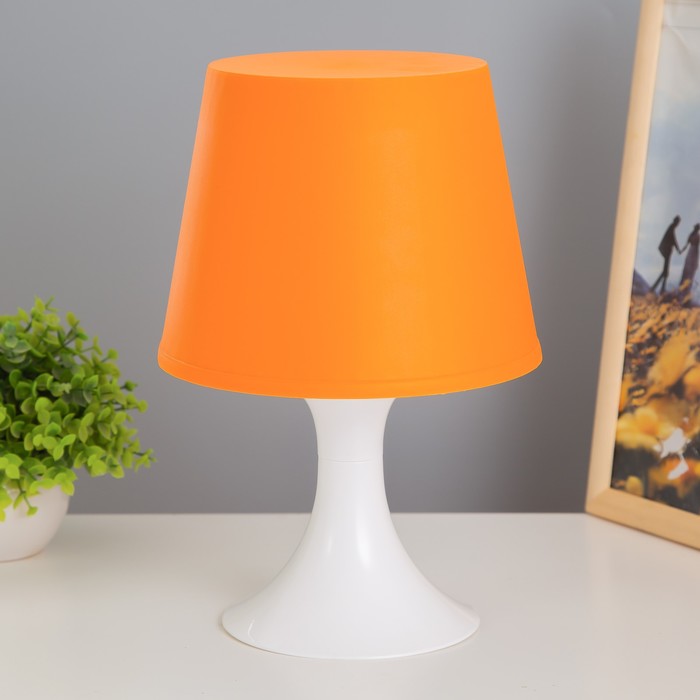 Настольная лампа RISALUX «1340004», 1хE14 15W, оранжевый, d=19.5, высота 28 см - Фото 1