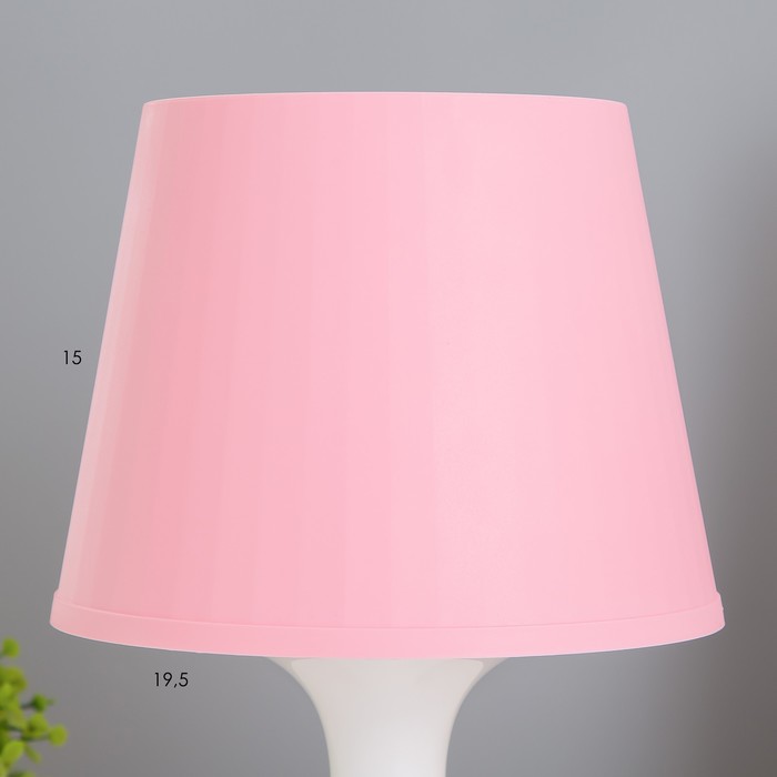 Настольная лампа 1340008 1хE14 15W розовый d=19,5 высота 28см RISALUX - фото 1907032499