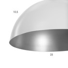 Люстра BayerLux «1342513/1BK», 1хE27 40W, белый/серебро - Фото 8