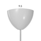 Люстра BayerLux «1342513/1BK», 1хE27 40W, белый/серебро - Фото 6