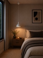 Люстра BayerLux «1342513/1BK», 1хE27 40W, белый/серебро - Фото 2