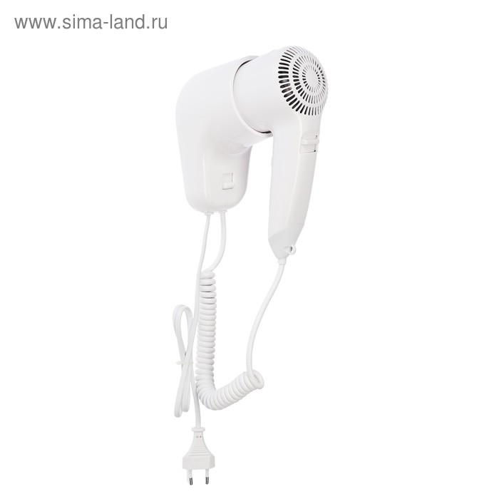 УЦЕНКА Фен для волос настенный Luazon LGE-006, 1600 Вт, 2 скорости, с креплением - Фото 1