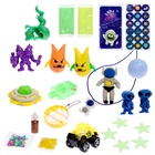 Адвент - календарь новогодний «Космо лизун», детский, 13 окошек с подарками - Фото 6